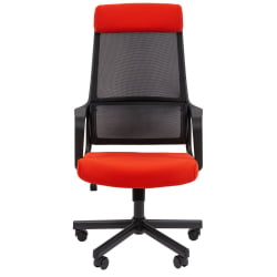 Кресло руководителя Чаирман 590 ткань/сетка Красный / Chairman