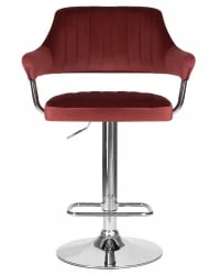 Стул барный ДОБРИН CХАРЛЙ Винный велюр МДЖ9-35 / DOBRIN CHARLY MJ9-35