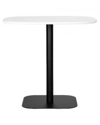 Дизайнерский стол ДОБРИН ОТИС (белая столешница, черное основание) / DOBRIN OTIS