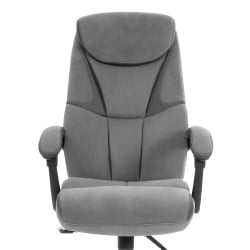 Кресло руководителя Камбридге металБЛ велюр/ткань, серый, 29/12 / Cambridge metalBL