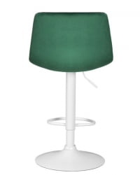 Стул барный ДОБРИН ТАИЛОР ВХИТЕ (зеленый велюр (МДЖ9-88)) 2 шт / DOBRIN TAILOR WHITE (MJ9-88))
