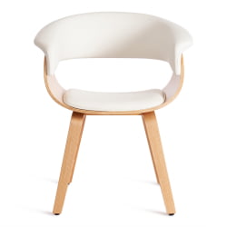 Стул ВИМТА (мод.8021) дерево / экокожа, 69х56х77 см, натуральный/белый / VIMTA (mod.8021)