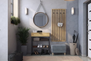 Вешалка Бери МПР-022 Дуб крафт золотой / MPR-022