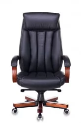 Кресло руководителя Бюрократ Т-9922ВАЛНУТ/БЛАCК / T-9922WALNUT/BLACK