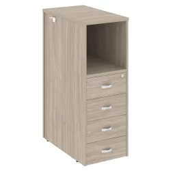 Тумба 4 ящика завершающая, правая ОНИКС О.Р-ТВ-4(Р) Дуб Аттик / ONIX O.R-TV-4(R)