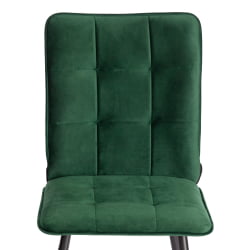 Стул обеденный Бари (2 шт. в упаковке) ЛТ, велюр, Дееп Форест (изумруд), 41х55х89 см / Bari LT, Deep Forest
