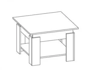 Стол журнальный СН045 Дуб молочный/Венге / SN045