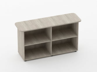 Тумба приставная к двум столам Глассй 3.18.14 Дуб сантана светлый / Glassy