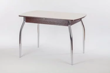 Стол обеденный Чикаго СТ(6191) венге,стекло бежевое