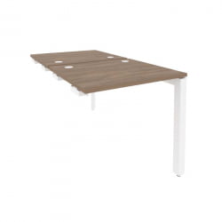 Стол-приставка двойной на П-образном м/к к опорным элем. ОНИКС О.МП-Д.СПР-0.7 Дуб Аризона/Белый / ONIX O.MP-D.SPR-0.7