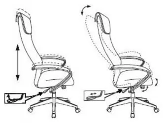 Кресло руководителя Бюрократ CХ-607/БЛАCК / CH-607/BLACK