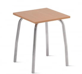 Табурет кухонный 320х320 мм ЛДСП Бук/Алюминий