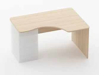 Стол угловой под встроенную тумбу Глассй 1.141.14Пр Орех / Glassy