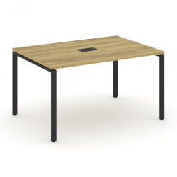 Стол переговорный (1 столешница) CОНCЕПТ CН.ПРГ-013 Дуб Винченцо Черный / CONCEPT CN.PRG-013