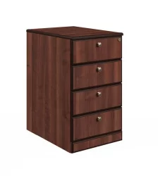 Тумба приставная с 4 ящиками БРН8630402 Темный орех / BRN8630402