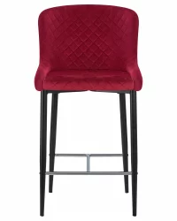 Стул полубарный ДОБРИН CХРИСТИАН 65  Бордовый велюр В108-85 / DOBRIN CHRISTIAN V108-85