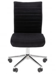 Офисное кресло CХАИРМАН 033 велюр Черный / CHAIRMAN