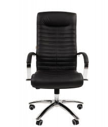 Кресло руководителя CХАИРМАН 480 Н кожа Черный / CHAIRMAN