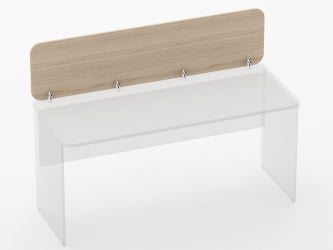 Экран разделительный прямой Глассй 5.14.16 Орех / Glassy