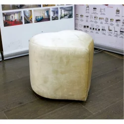 Пуф Сердце бежевый