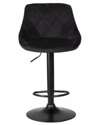 Стул барный ДОБРИН ЛОГАН БЛАCК Черный велюр МДЖ9-101 / DOBRIN LOGAN BLACK MJ9-101
