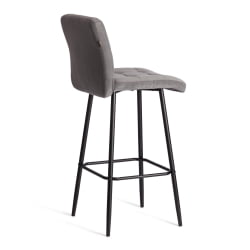 Барный стул Медео/Медео велюр, серый, 29, 45х56х113 см / Medeo/Медео
