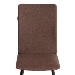 Стул обеденный Ла Роуссе (2 шт. в упаковке) НЕВ, ткань рогожка, коричневый/черный, 3М7-147, 45х55х93 см / La Rousse NEW,