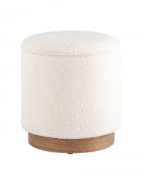 Пуф с ящиком Холли С Тедди белый / S