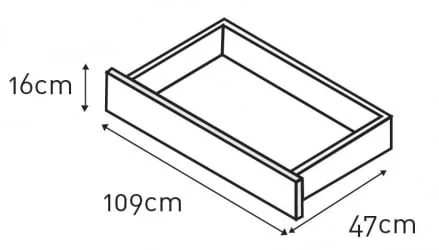 Ящик для детской кровати Микуна 120*60 CП-949 вхите / Micuna CP-949 white