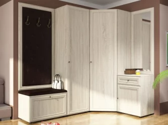 Комплект мебели для прихожей Оскар-7 (А) Модена №4 Дуб сонома светлый Крем