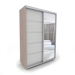 Большой шкаф Акцент-Квадро КВ 1000х600 Шимо светлый/Хром