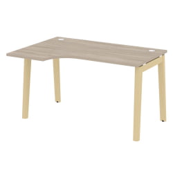 Стол эргономичный левый ОНИКС ВООД ОВ.СА-2(Л) Дуб Аттик/Светлый / ONIX WOOD OW.SA-2(L)