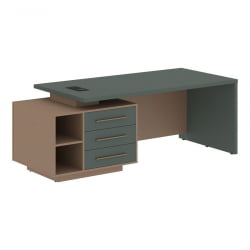 Стол руководителя левый ВЕЛИОН ВCТ 2190 Л Нефрит Кобра / VELION VCT L