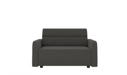 Диван прямой Уппса (Берхоусе) Цвет фасада: Серый велюр; Тип: Прямой; Материал фасада: Металл/Велюр / (Berhouse)