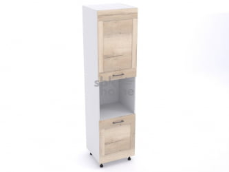 Пенал 960 ПГ-60 под духовой шкаф, Дублин (600*570*2406) Дуб галифакс белый, 21666