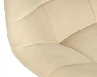 Стул барный ДОБРИН ТАИЛОР ВХИТЕ (бежевый велюр (МДЖ9-10)) / DOBRIN TAILOR WHITE (MJ9-10))