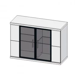 Настенный шкаф Корано Бм.Кор-05 Белый глянец
