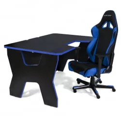 Стол геймерский Генериc Комфорт Гамер2/ДС/НБ Синий Черный / Generic Comfort Gamer2/DS/NB