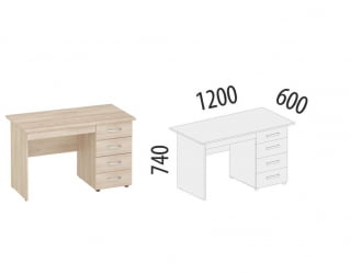 Стол с ящиками (лев/прав) Альфа 64.110