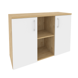 Греденция ОНИКС О.ГР-11 Тиквуд Светлый/Белый / ONIX O.GR-11