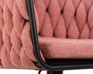 Стул барный ДОБРИН ЛЕОН (розовая ткань (ЛАР 275-10)) 2 шт / DOBRIN LEON (LAR