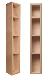 Поворотный зеркальный шкаф Хоп Шелф Молочный дуб