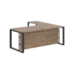 Стол с боковой приставкой ЕНИО ЕCТ 2019Х Кария Пальмира/Антрацит / ENIO ECT 2019H