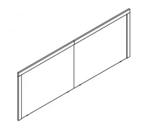 Изголовье напольное КПС 1627 Дуб сонома светлый / KPS