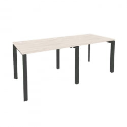 Рабочая станция на П-образном м/к ОНИКС О.МП-РС-2.1.8 Денвер Светлый/Антрацит / ONIX O.MP-RS-2.1.8