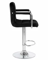 Стул барный ДОБРИН КРУГЕР АРМ Черный велюр МДЖ9-101 / DOBRIN KRUGER ARM MJ9-101