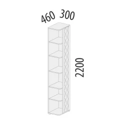Стеллаж в детскую Аляска 501.05