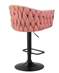 Стул барный ДОБРИН ЛЕОН (розовая ткань (ЛАР 275-10)) 2 шт / DOBRIN LEON (LAR