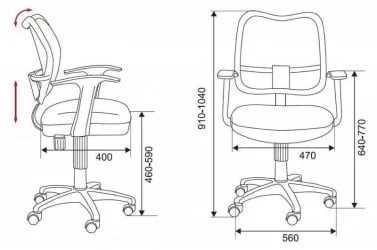 Кресло офисное Бюрократ CХ-В797/БЛ/ТВ-10 / CH-W797/BL/TW-10