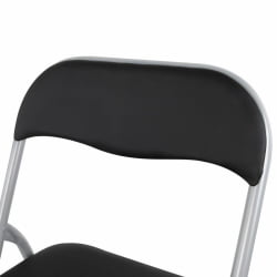 Стул складной БРАБИКС Голф CФ-007 серебристый каркас Черный / BRABIX Golf CF-007